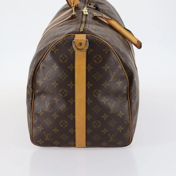 LOUIS VUITTON Monogram Keepall Bandouliere 55 Boston Bag M41414 LV Auth gh898 - Picture 6 of 16